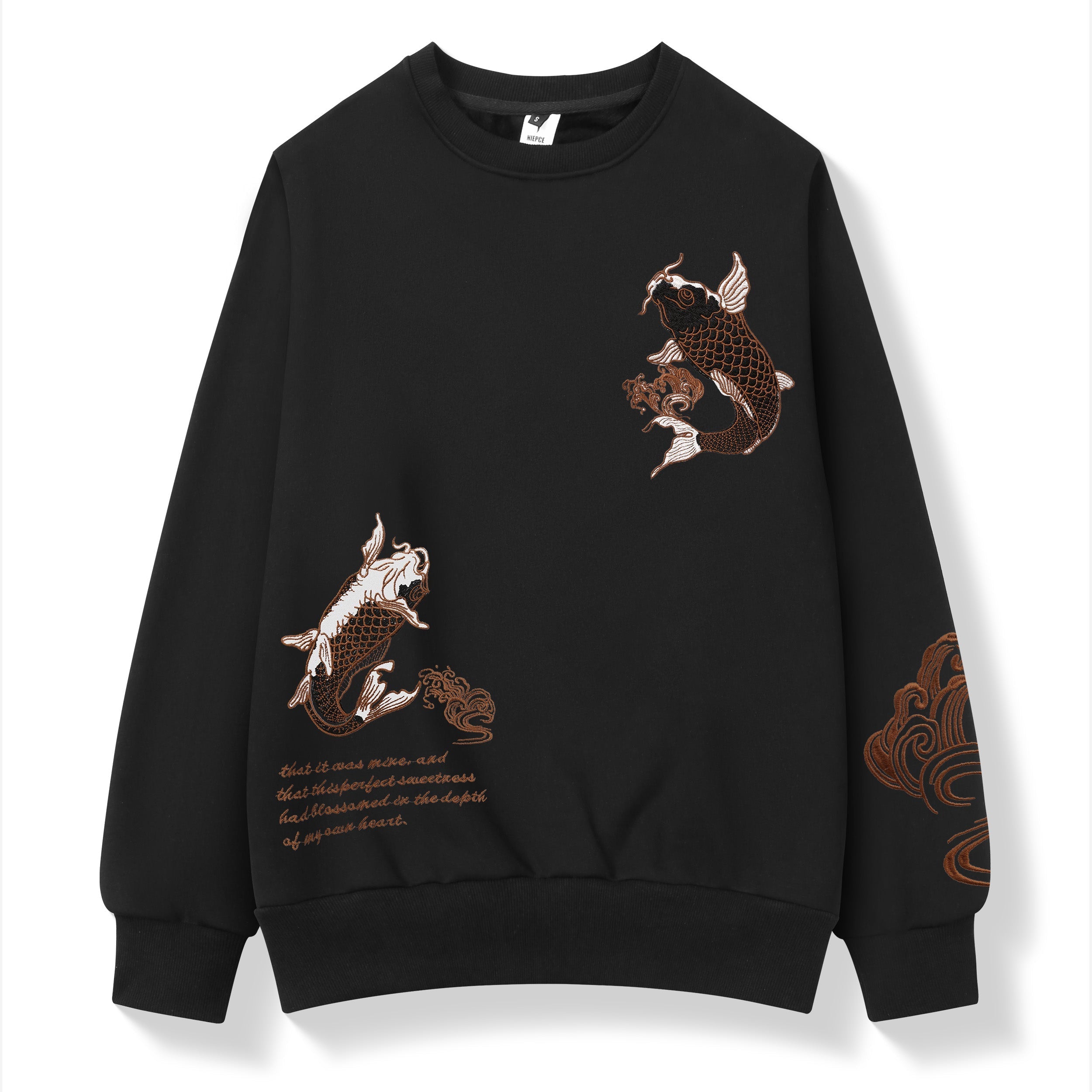 SW9014 Destiny Koi Embroidery Sweater Niepce