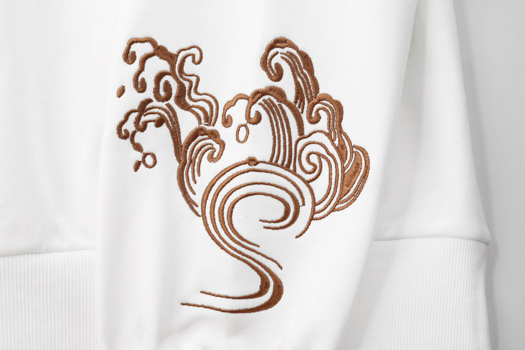 SW9014 Destiny Koi Embroidery Sweater Niepce