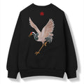 SW9016 Embroidery Crane Sweater Niepce
