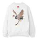 SW9016 Embroidery Crane Sweater Niepce