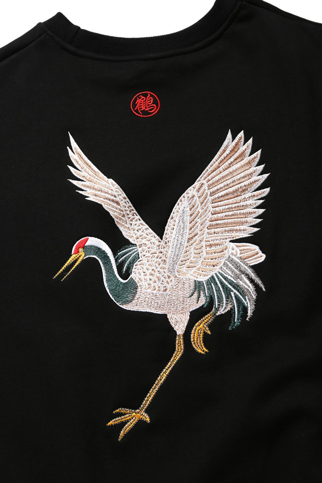 SW9016 Embroidery Crane Sweater Niepce