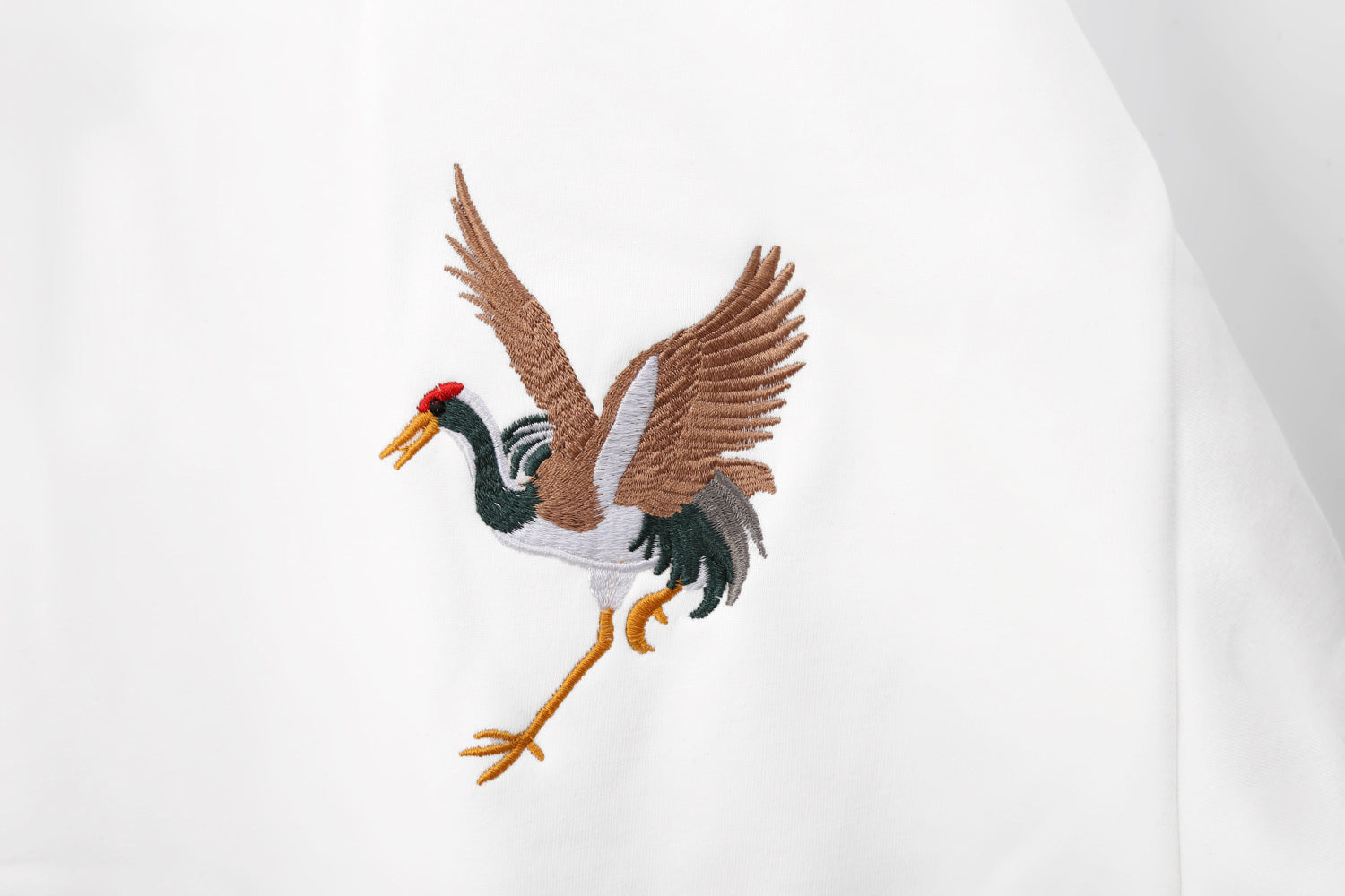 SW9016 Embroidery Crane Sweater Niepce