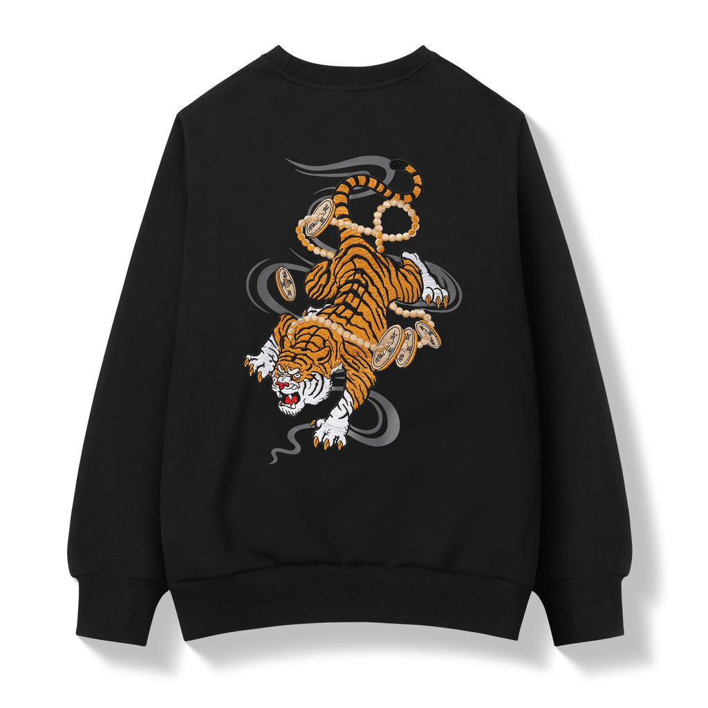 SW9017 Coin Tiger Embroidery Sweater Niepce