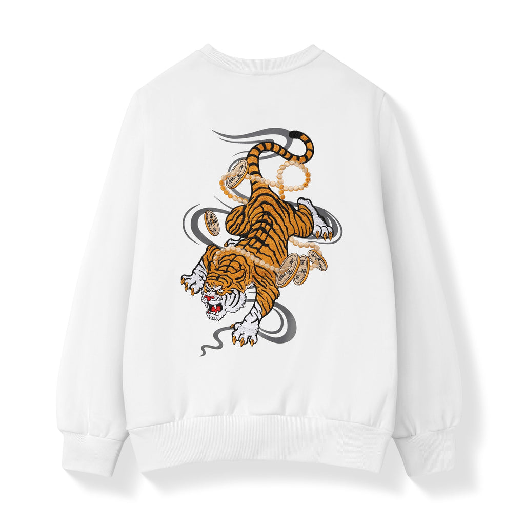 SW9017 Coin Tiger Embroidery Sweater Niepce