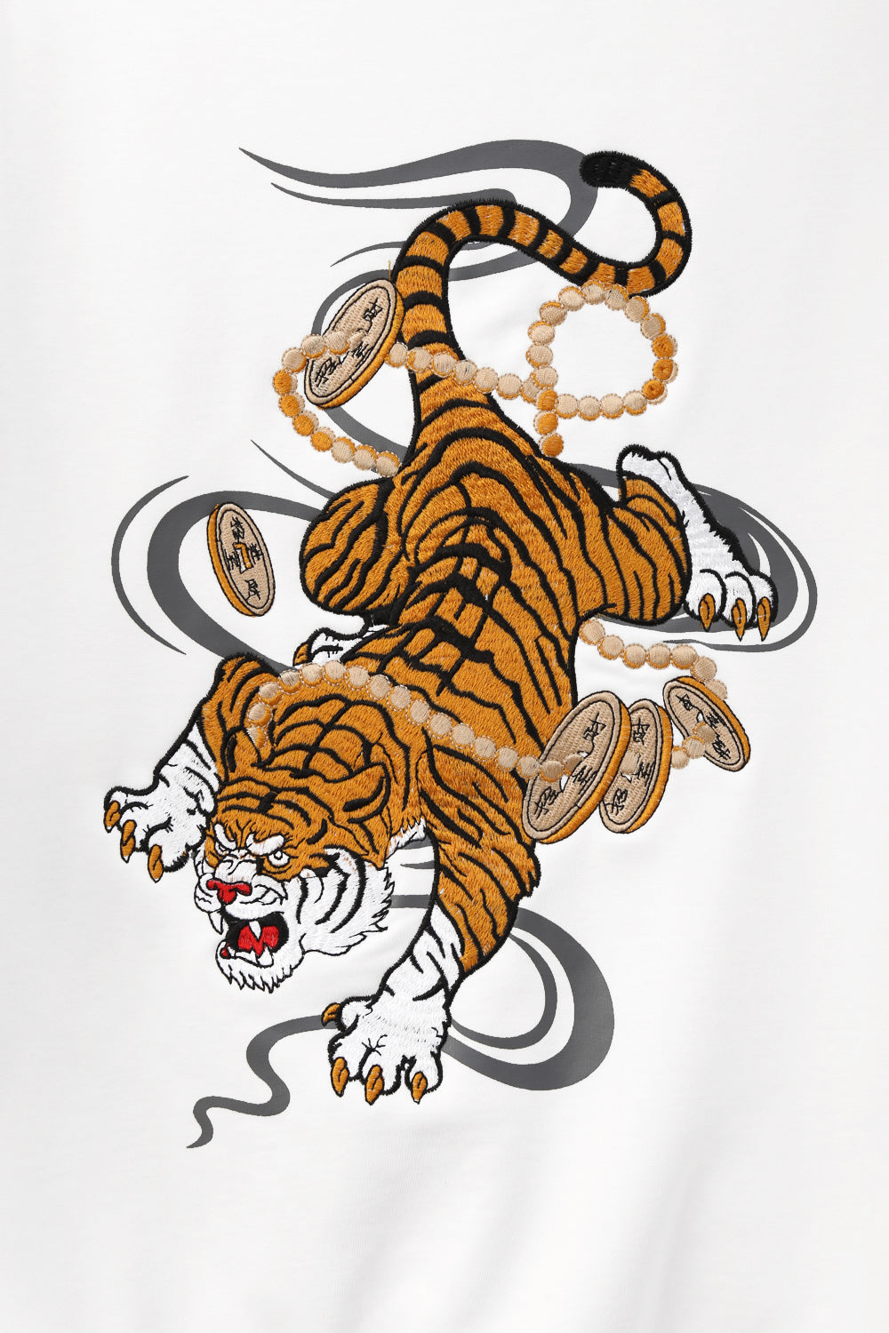 SW9017 Coin Tiger Embroidery Sweater Niepce