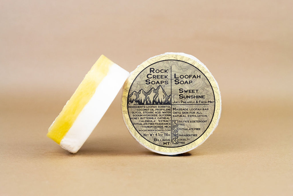 LOOFAH SOAP | Sweet Sunshine Rock Creek Soaps