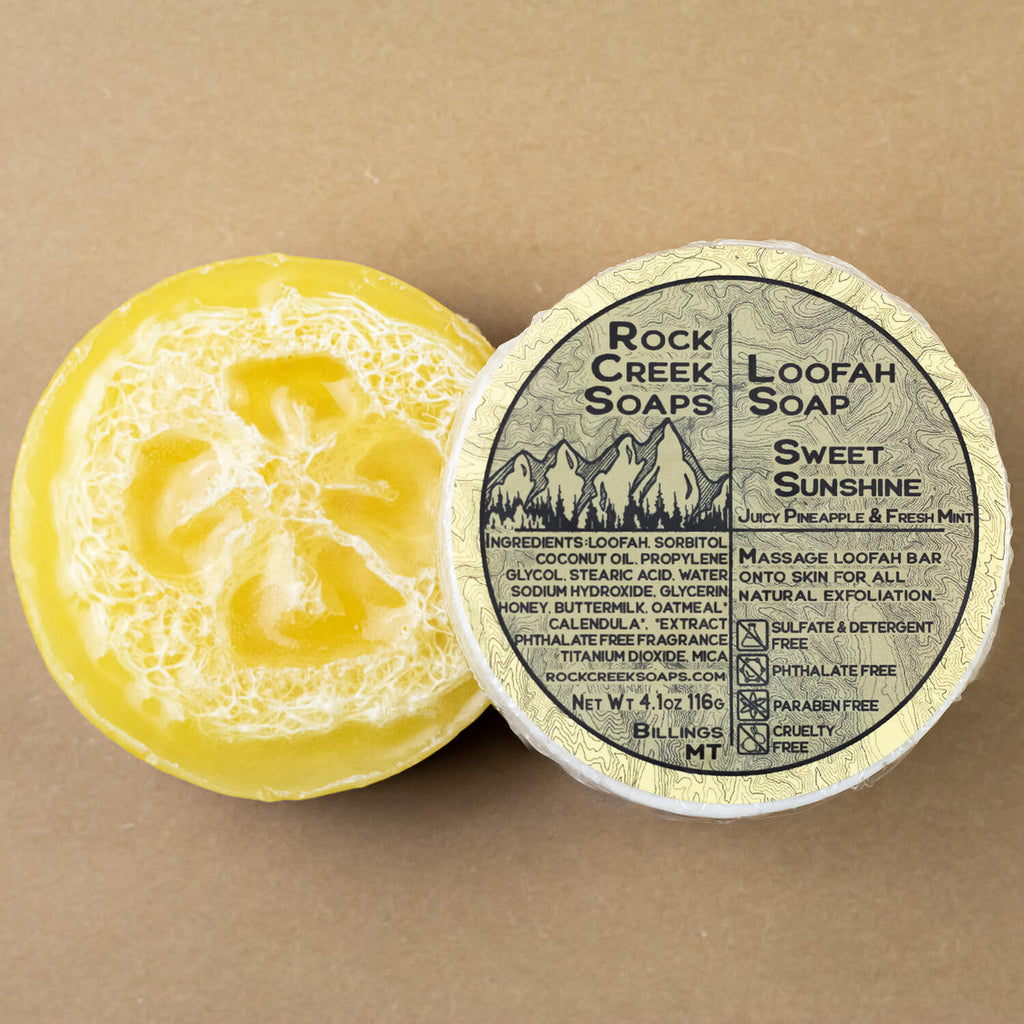 LOOFAH SOAP | Sweet Sunshine Rock Creek Soaps