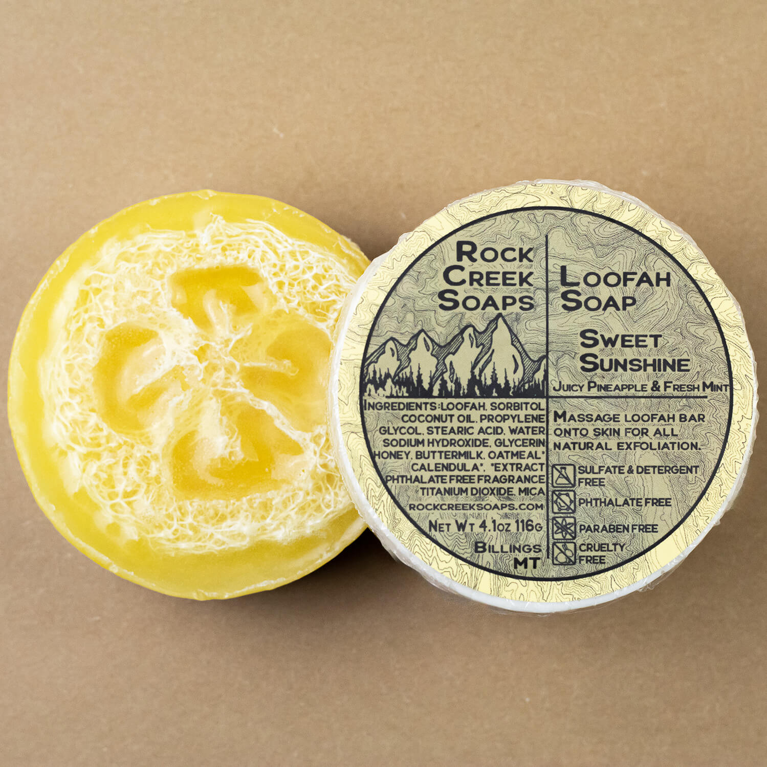 LOOFAH SOAP | Sweet Sunshine Rock Creek Soaps