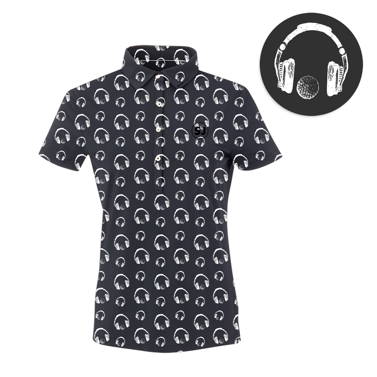 Golf & Hip Hop Women's Polo - Final Sale SwingJuice LLC