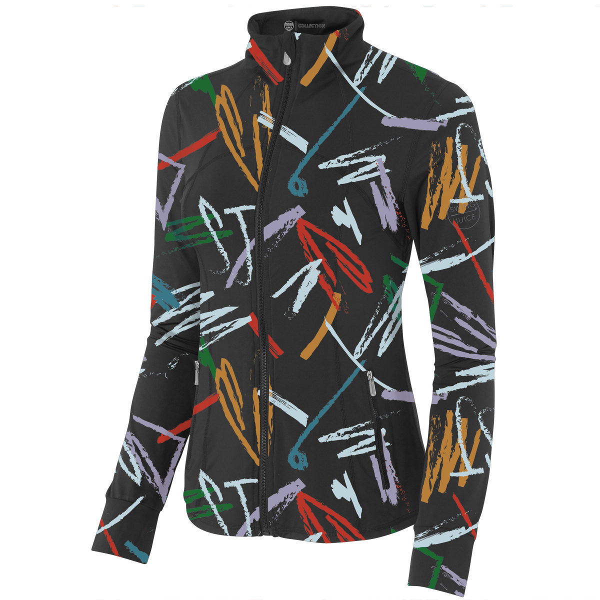 Golf Strokes Women's Full Zip - Final Sale SwingJuice LLC