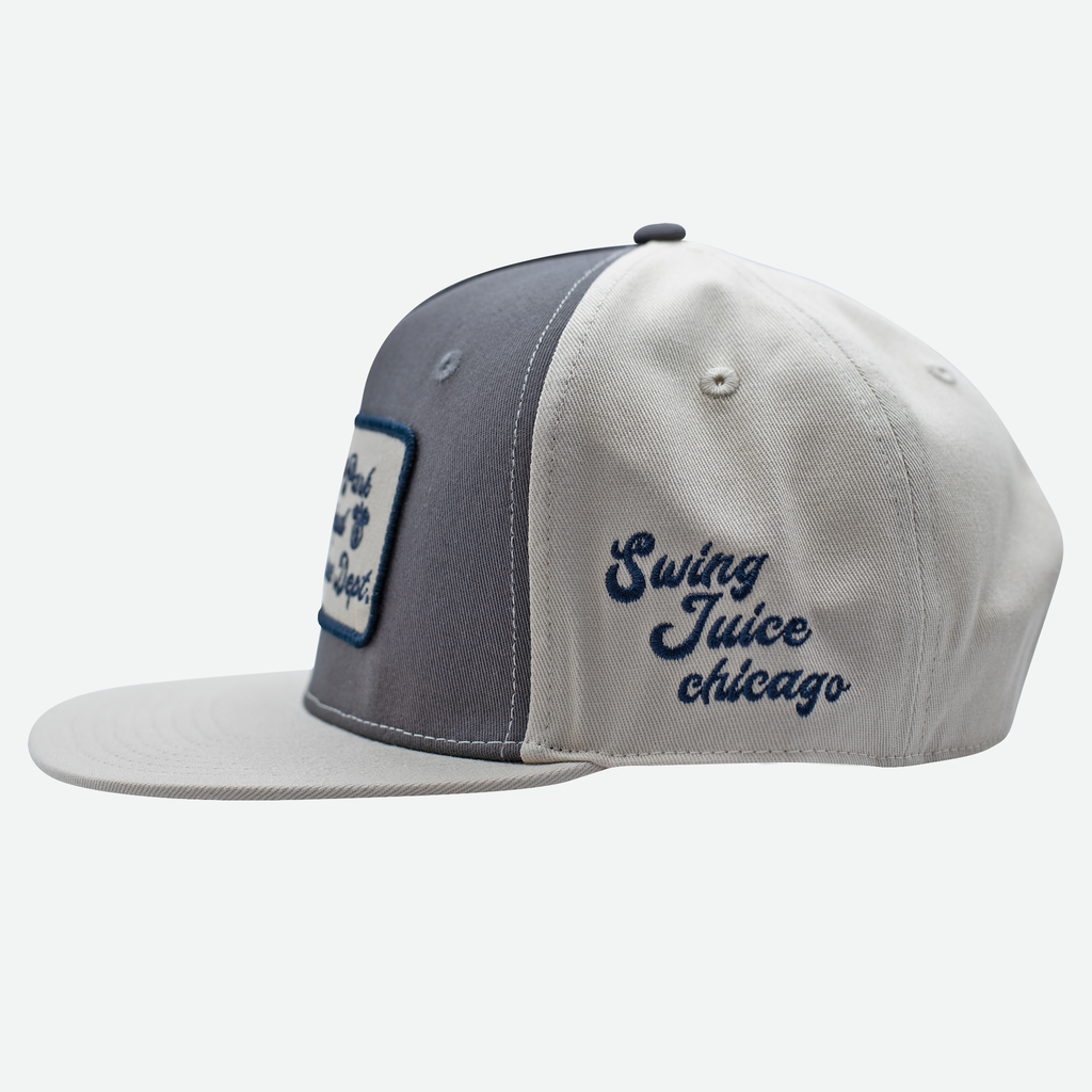 Golf Lincoln Park Muni Unisex Snapback Hat Charcoal/Khaki O/S - Final Sale SwingJuice LLC