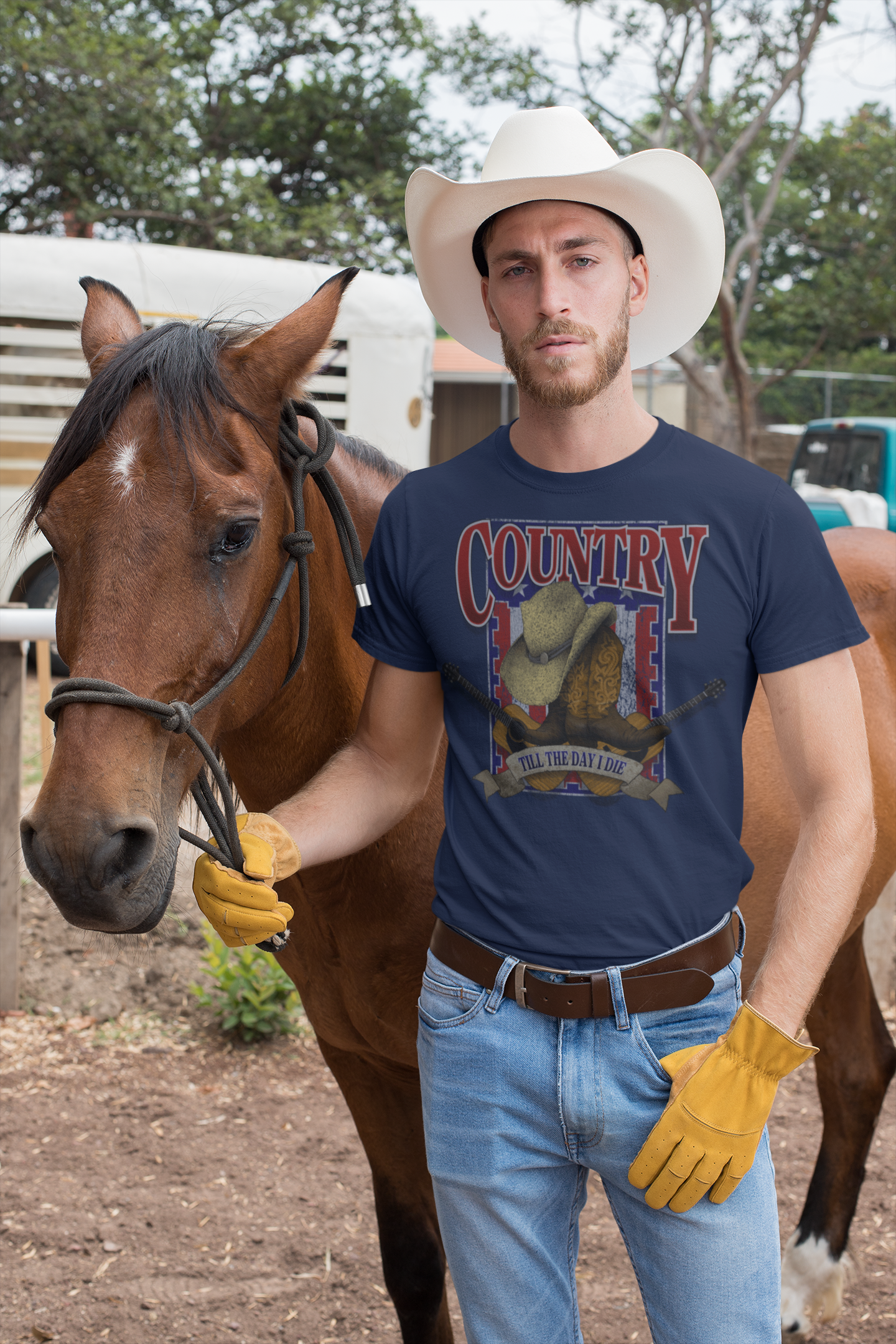 'Country Till I Die' Music Band Gift T-Shirt Taboo