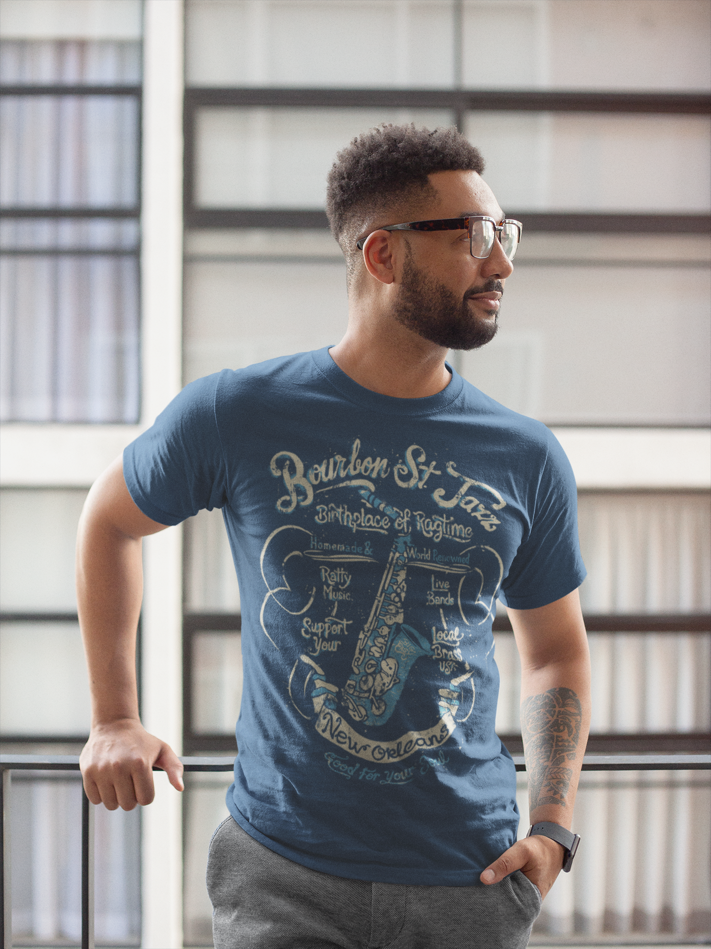 Bourbon St Jazz T-Shirt Taboo