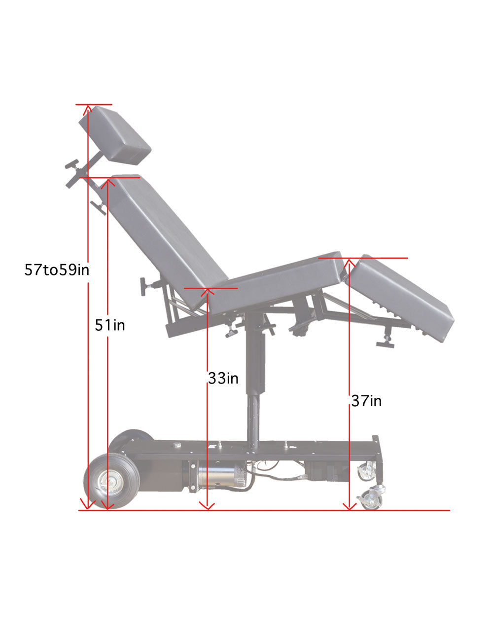Chariot Tattoo chair/ armrest combo Stingray Tattoo supplies