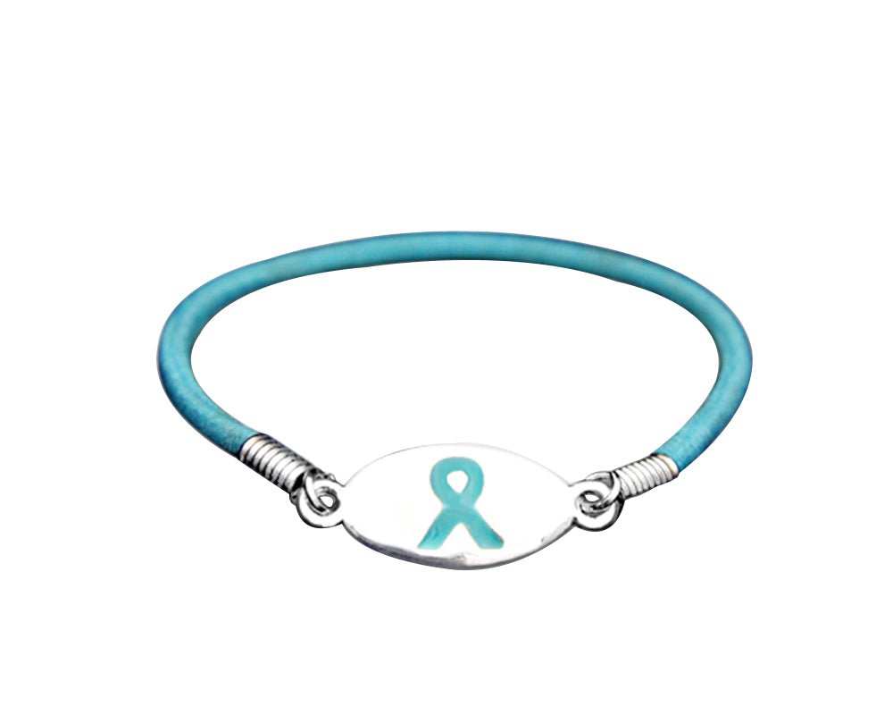 Teal Ribbon Awareness Stretch Bracelets The Awareness Company