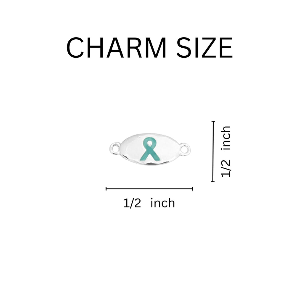 Teal Ribbon Awareness Stretch Bracelets The Awareness Company