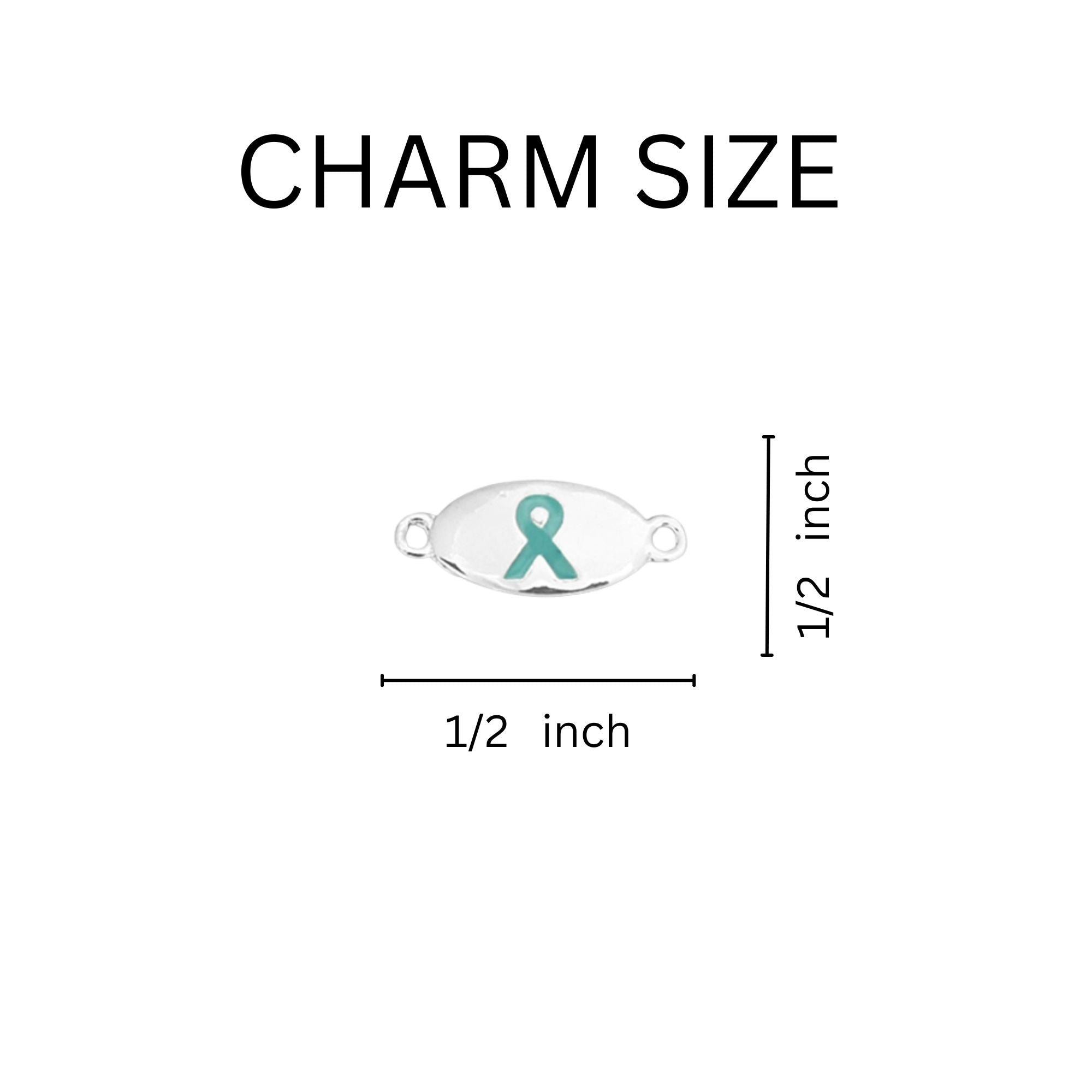 Teal Ribbon Awareness Stretch Bracelets The Awareness Company