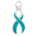 Teal Ribbon Charms The Awareness Company