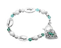 Teal Ribbon Hope Strength Courage Bracelets The Awareness Company