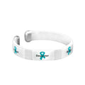 Teal Ribbon Mother Daughter Ovarian Cancer Bangle Bracelets The Awareness Company