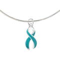 Teal Ribbon Necklaces The Awareness Company