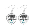 Teal Ribbon Ovarian Cancer Awareness Earrings The Awareness Company