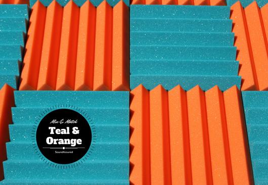 Easy Mount Acoustic Foam Kit - 12x12x2" Acoustic Foam Panels With Adhesive - Wedge Style - 4 Pack SoundAssured
