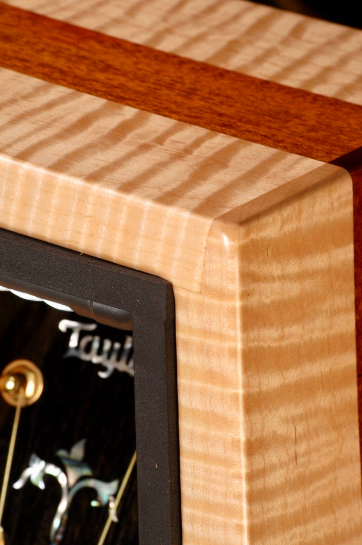 ClimaStand Triangle Humidor with Base - Flamed Maple with Mahogany Acoustic Remedy Cases