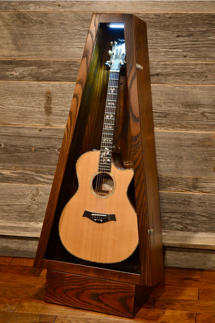ClimaStand Triangle Humidor with Base - Northern White Ash with Coffee Stain Acoustic Remedy Cases