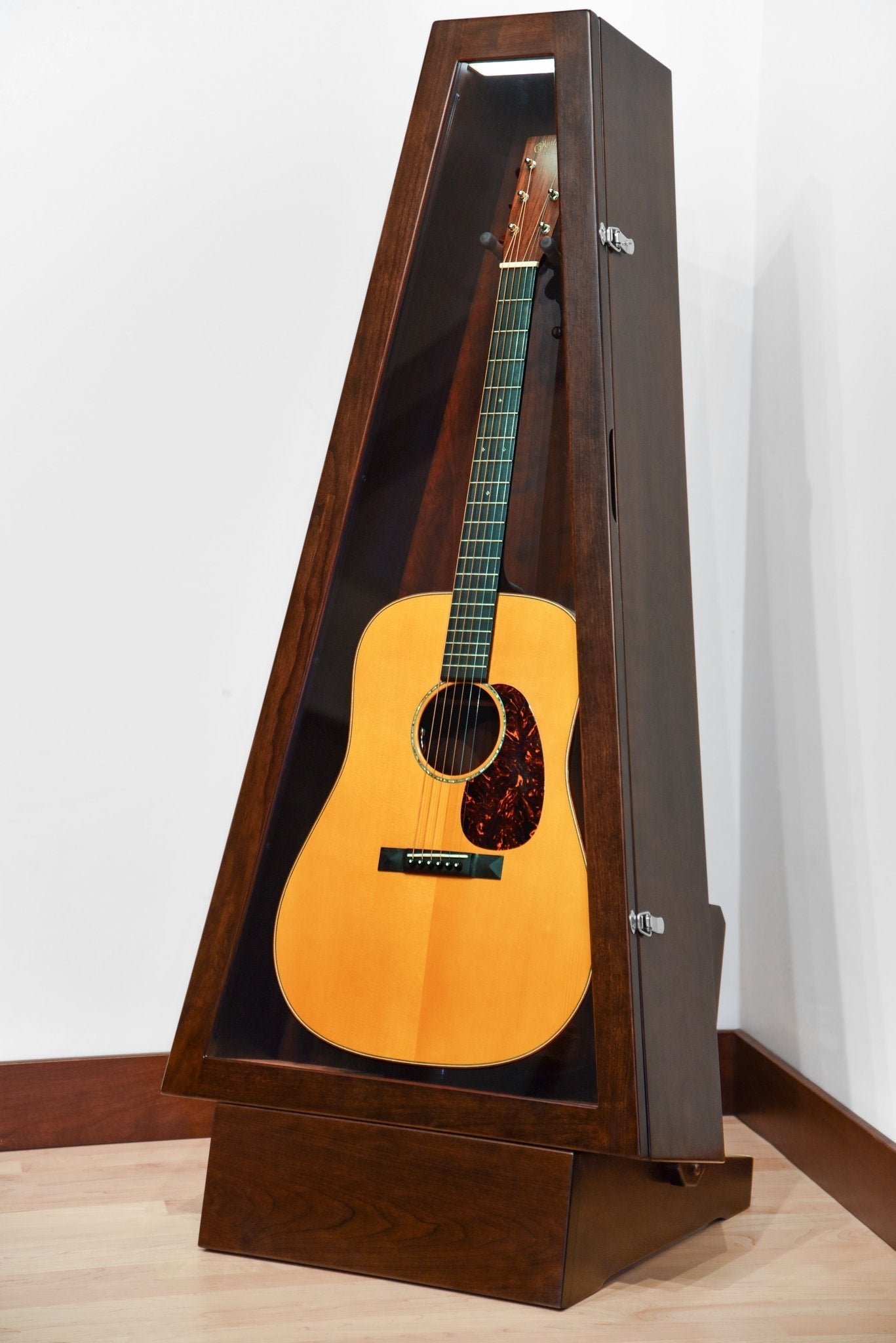 ClimaStand Triangle Humidor with Base - Cherry with Onyx Stain Acoustic Remedy Cases