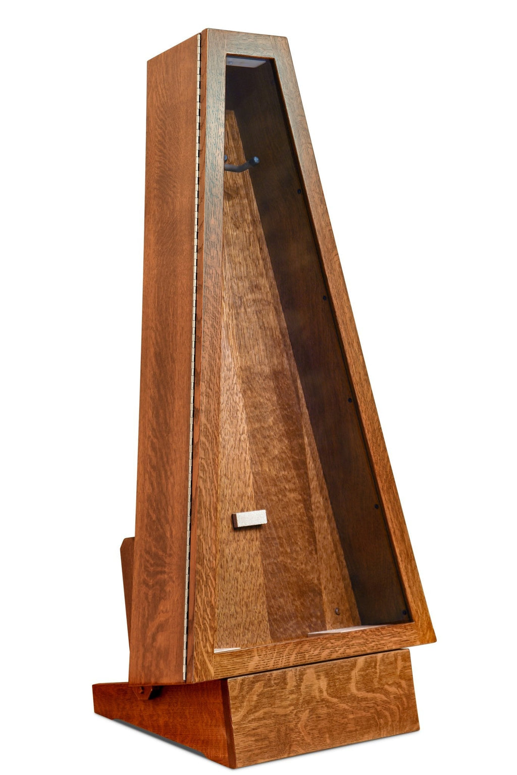 ClimaStand Triangle Humidor with Base - Quartersawn White Oak with Boston Stain Acoustic Remedy Cases