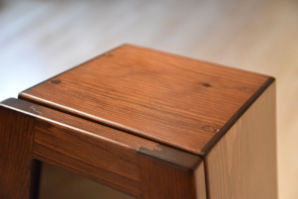 ClimaStand Triangle Humidor with Base - 300 Year Old Reclaimed Wood with Boston Stain Acoustic Remedy Cases