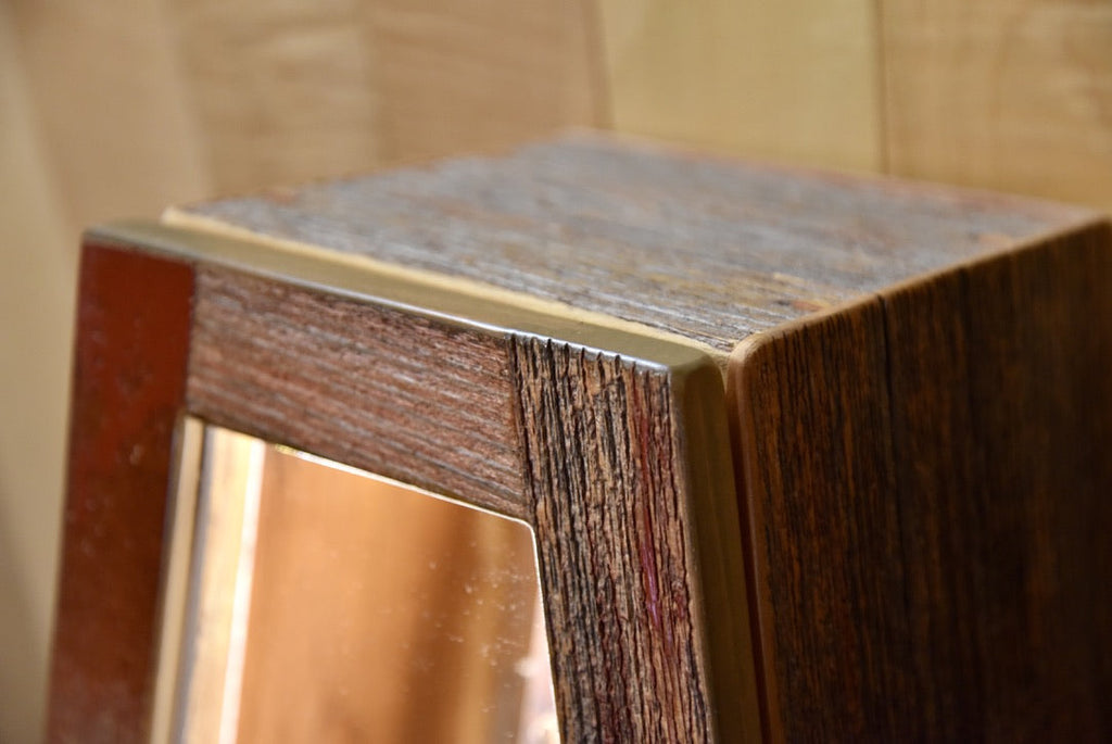ClimaStand Triangle Humidor with Base - Reclaimed Barnwood (Red) Acoustic Remedy Cases