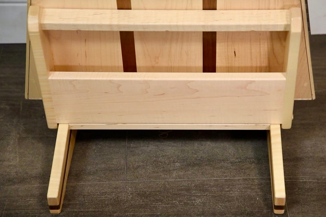 ClimaStand Triangle Humidor with Base - Flamed Maple with Walnut Acoustic Remedy Cases