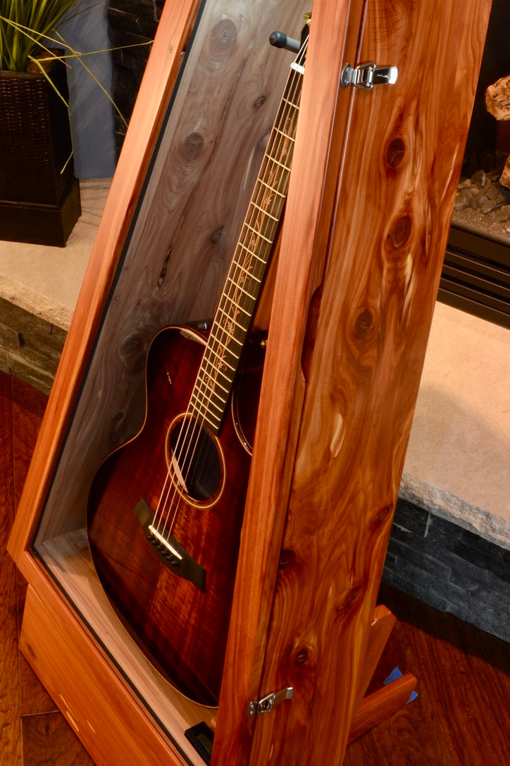 ClimaStand Triangle Humidor with Base - Cedar Acoustic Remedy Cases