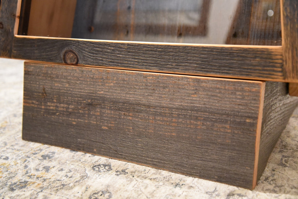 ClimaStand Triangle Humidor with Base - Reclaimed Barnwood (Grey) Acoustic Remedy Cases