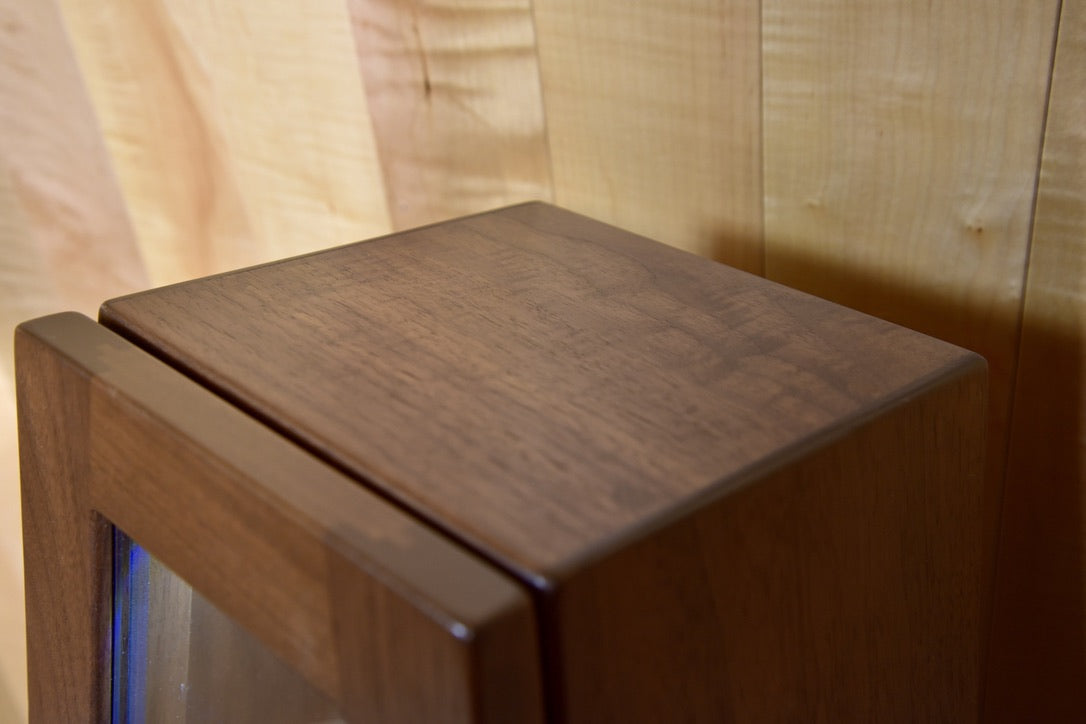 ClimaStand Triangle Humidor with Base - Walnut Acoustic Remedy Cases