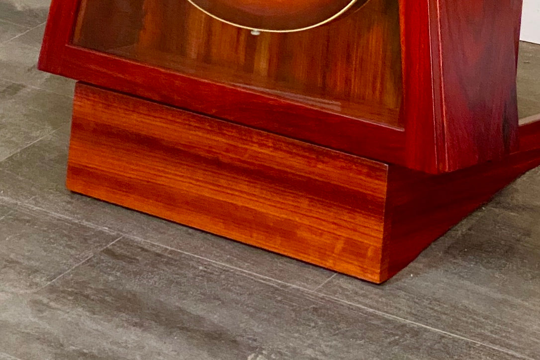 ClimaStand Triangle Humidor with Base - African Paduk Acoustic Remedy Cases