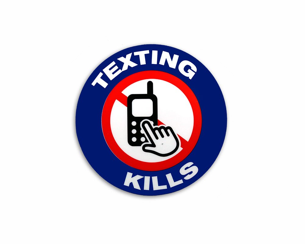 25 Pack Texting Kills Car Window Decals The Awareness Company