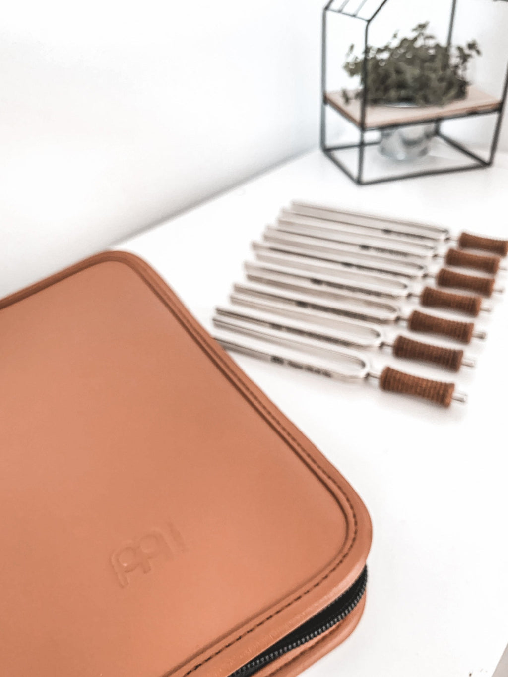 7 Chakra Healing Tuning Fork Set with Travel Case Sound Healing LAB