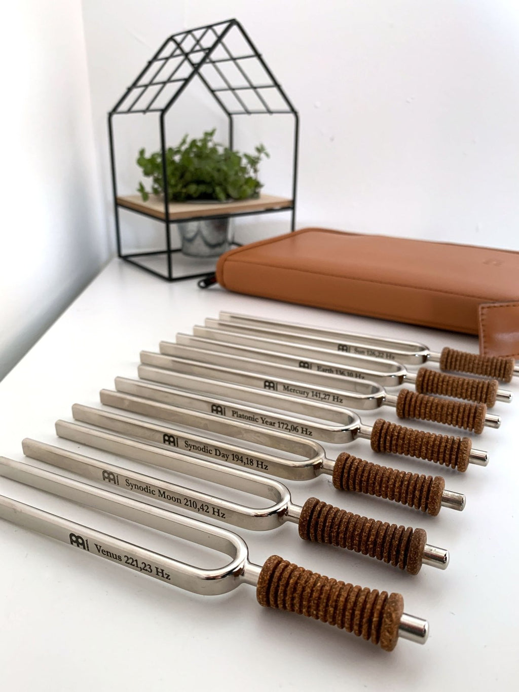 7 Chakra Healing Tuning Fork Set with Travel Case Sound Healing LAB