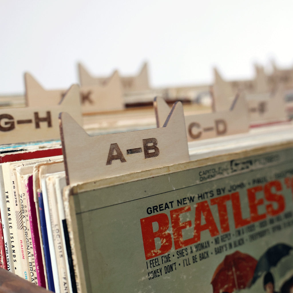 The Vinyl Record Dividers WickerWoodWorks