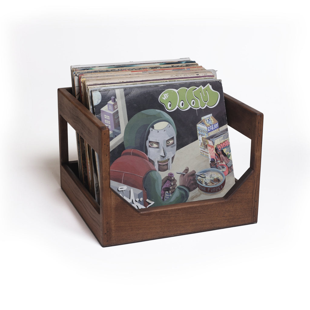 The Cube : 12" Vinyl Storage Crate WickerWoodWorks