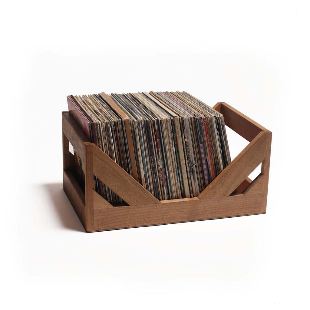 The Milk Crate Alternative: 12" Vinyl Record Storage WickerWoodWorks