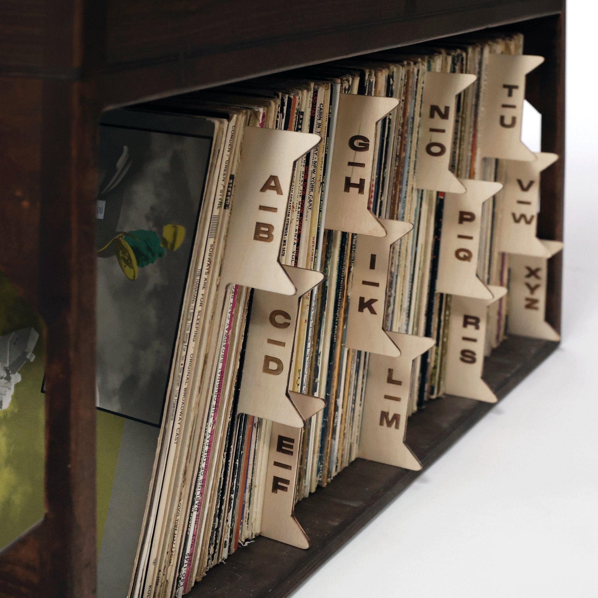 The Vinyl Record Dividers WickerWoodWorks