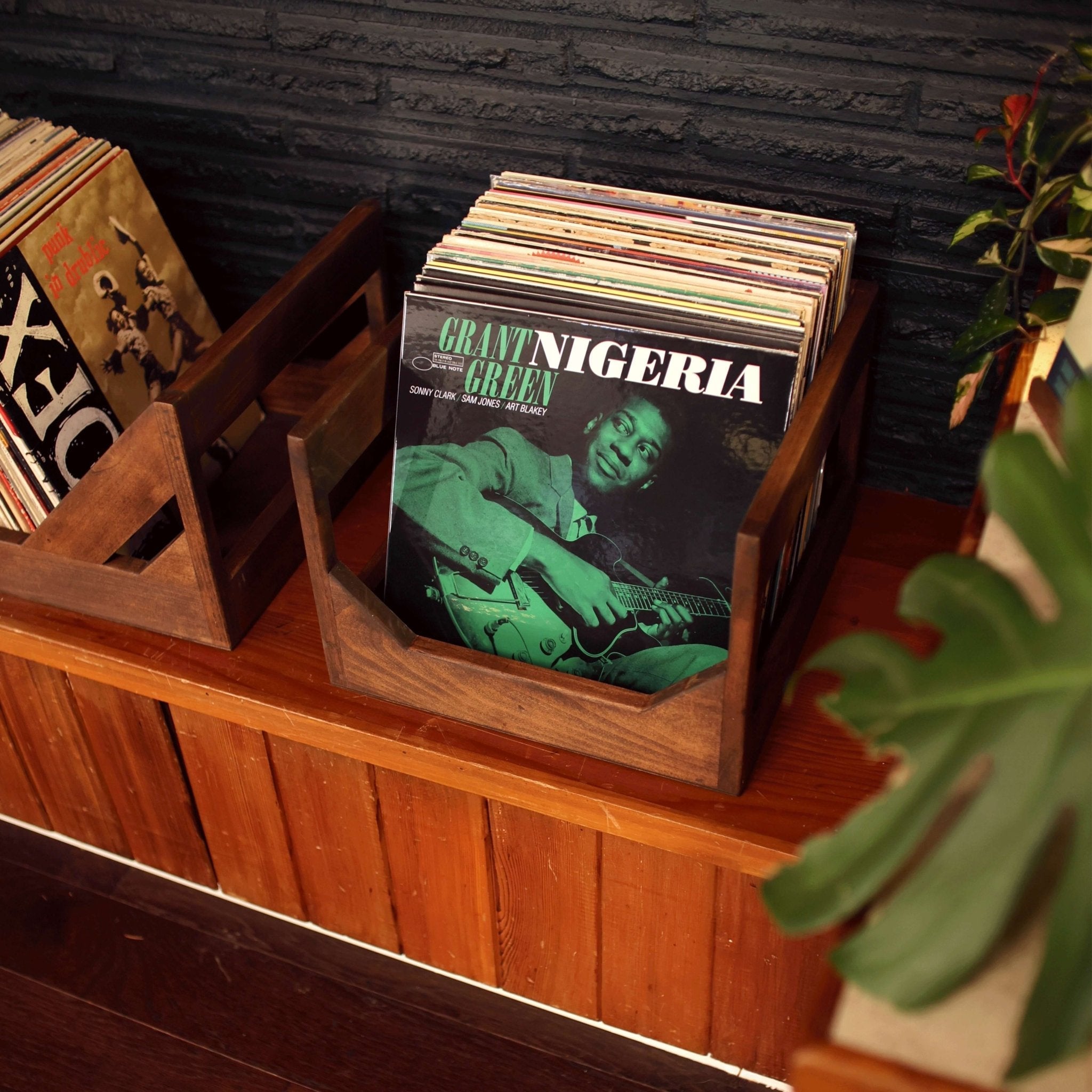 The Cube : 12" Vinyl Storage Crate WickerWoodWorks