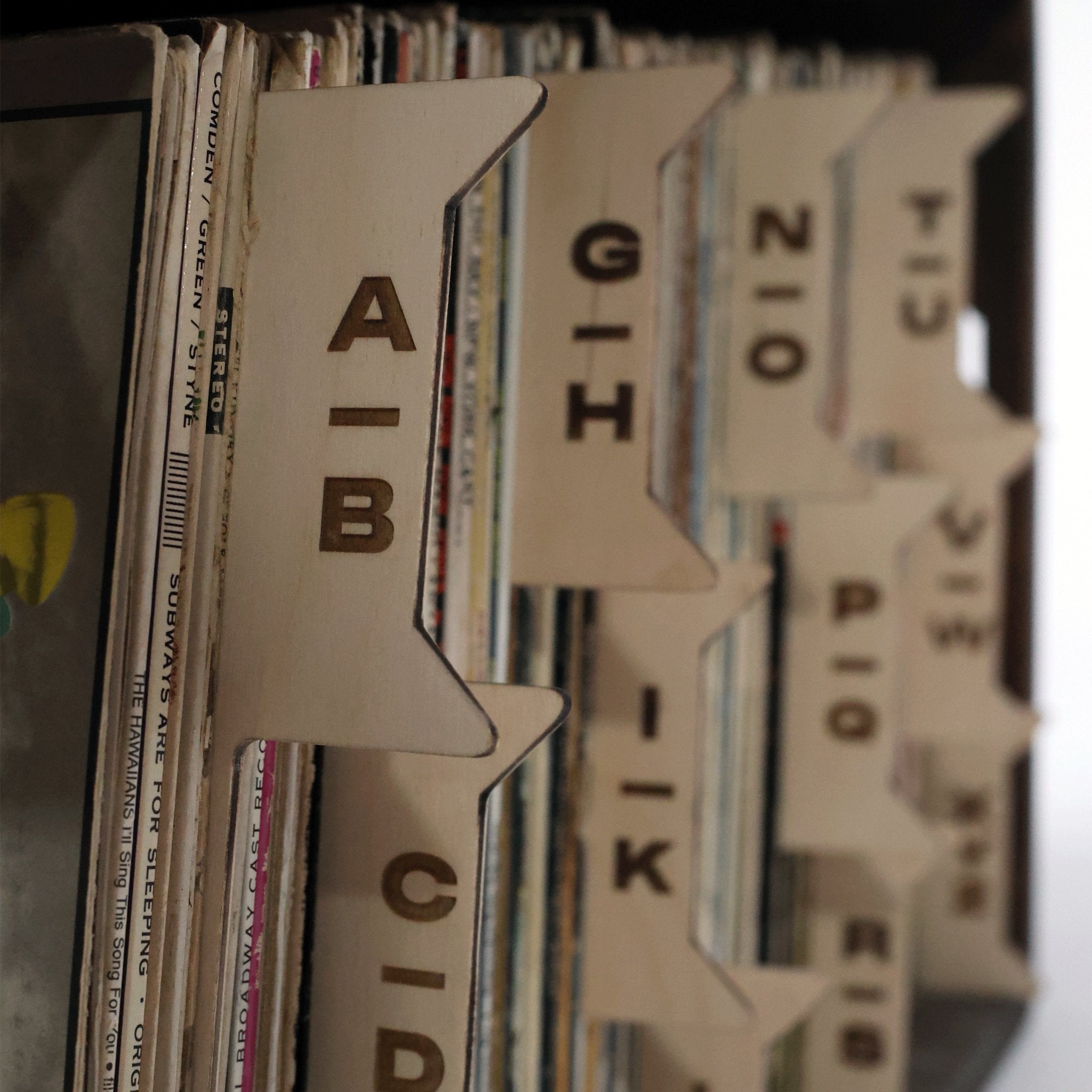 The Vinyl Record Dividers WickerWoodWorks