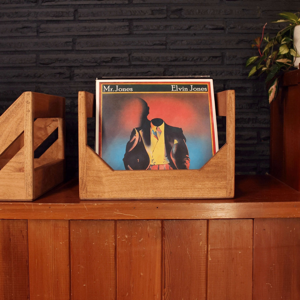 The Cube : 12" Vinyl Storage Crate WickerWoodWorks