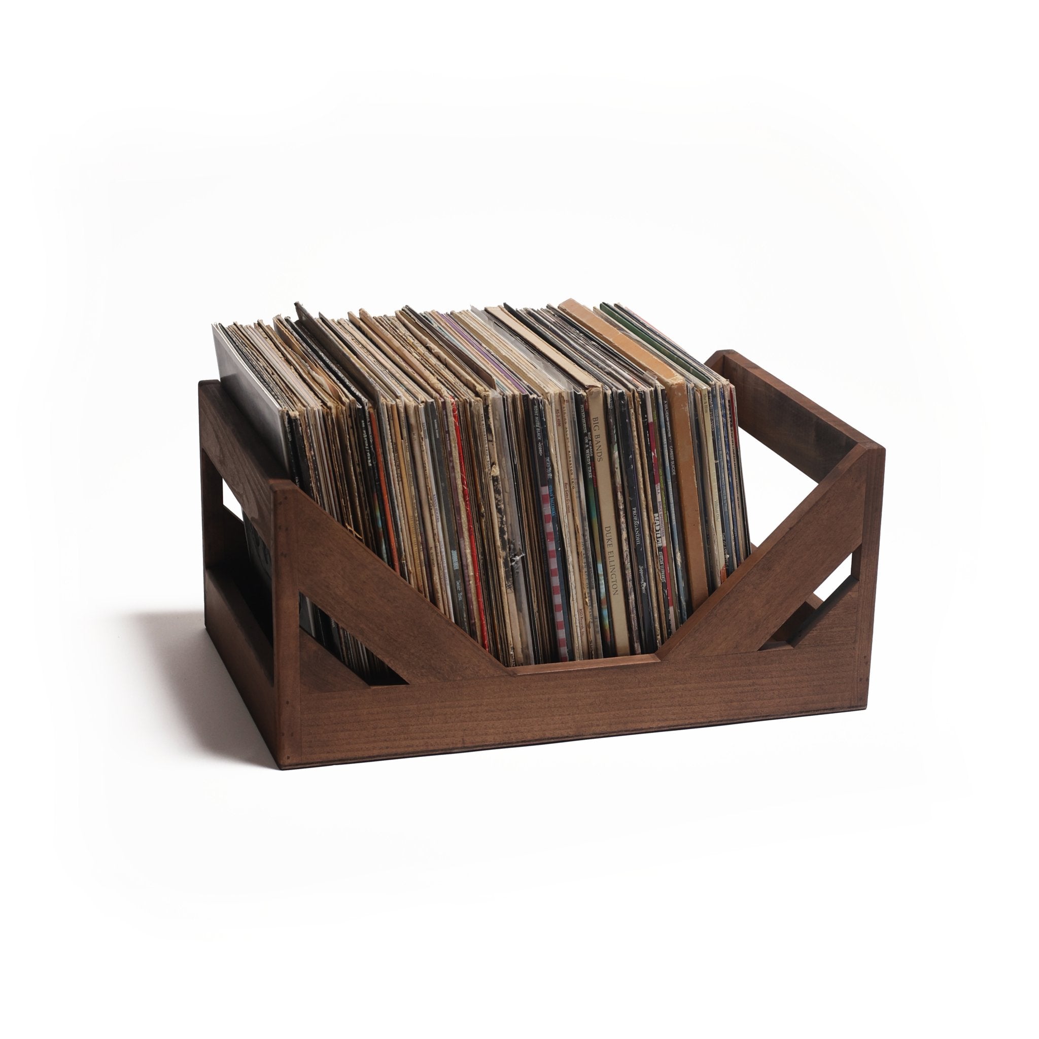 The Milk Crate Alternative: 12" Vinyl Record Storage WickerWoodWorks
