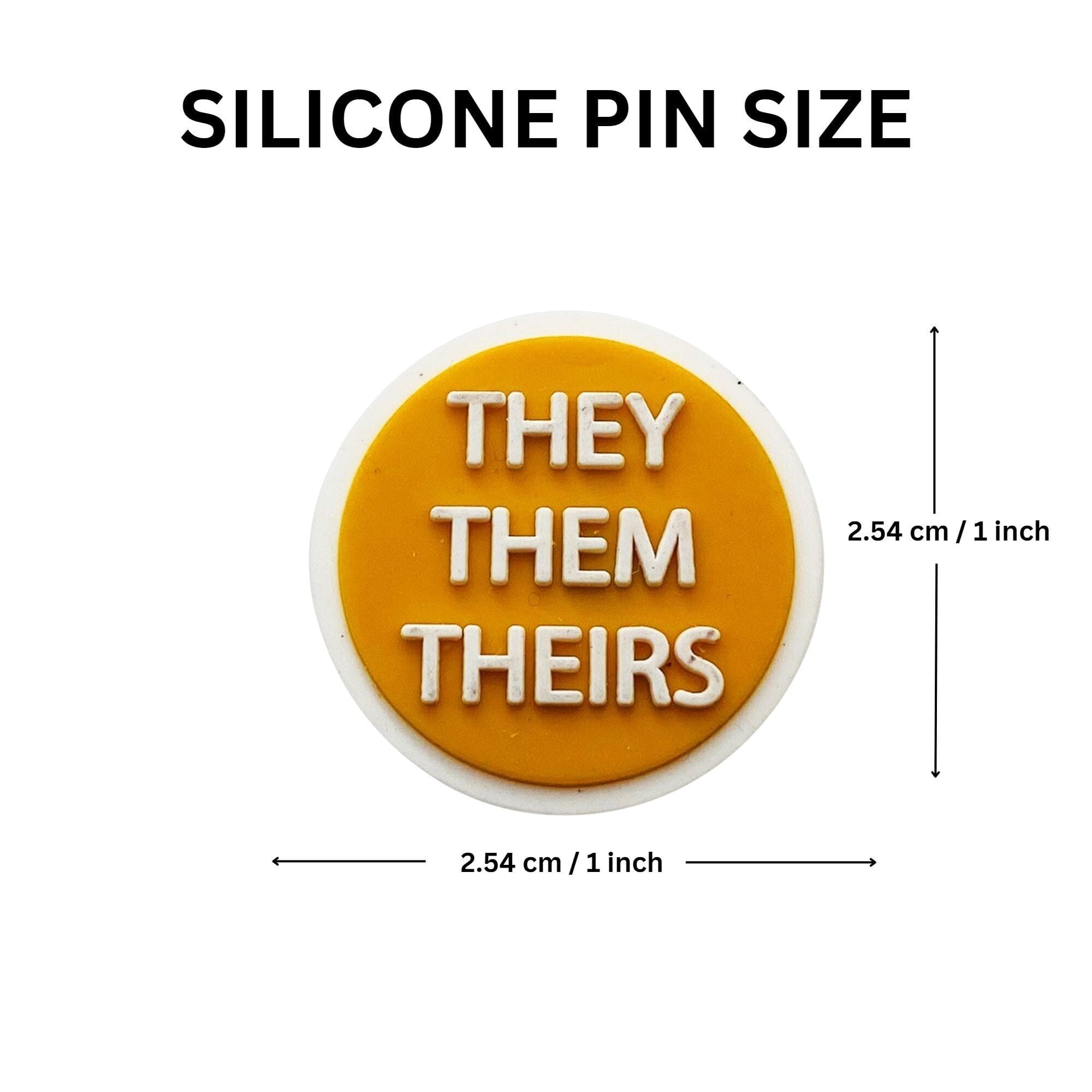 10 Pack They Them Pronoun Silicone Pins The Awareness Company